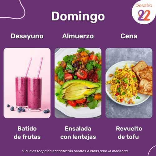 Menú domingo