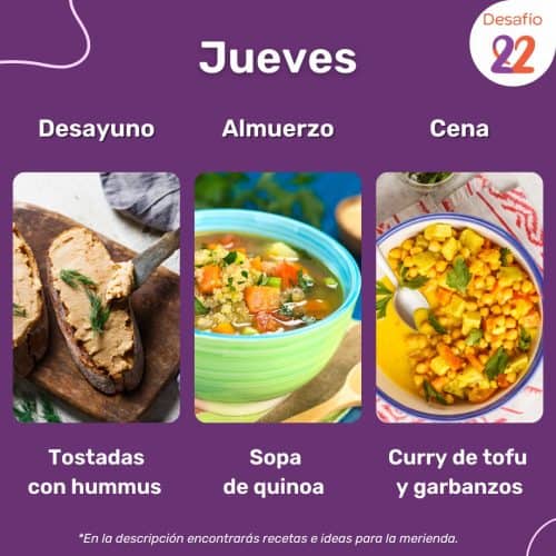 Menú jueves