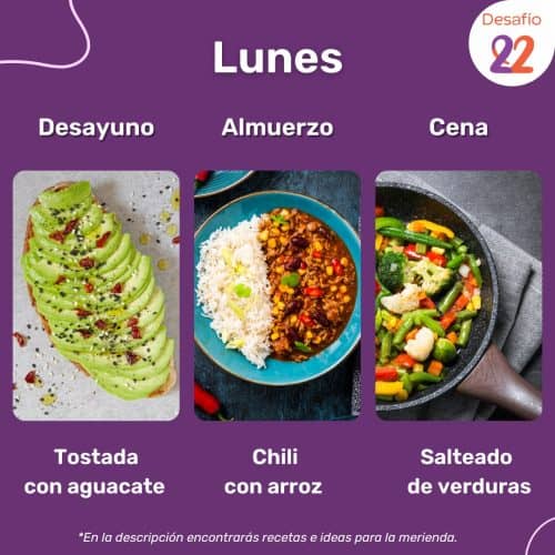 Menú lunes