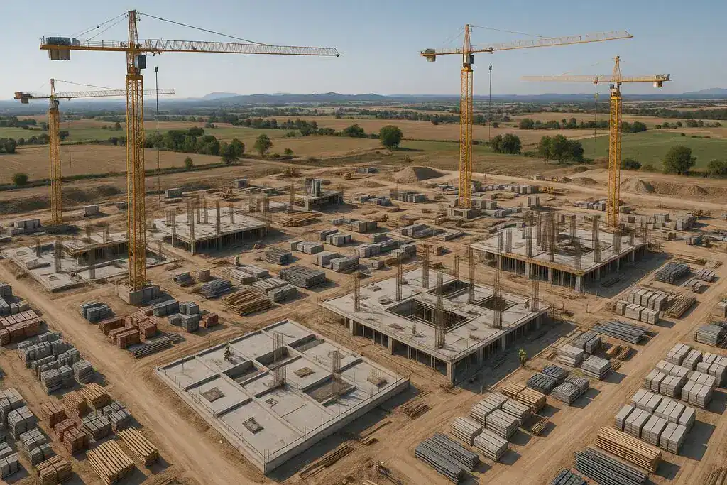 Vídeo aéreo de avance de obra para constructoras y promotoras