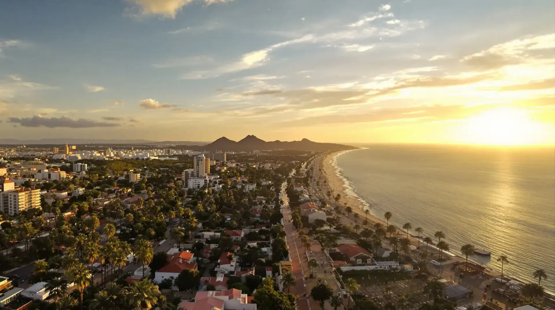 Vista aérea profesional de Benicassim con drones en la Ruta de las Villas