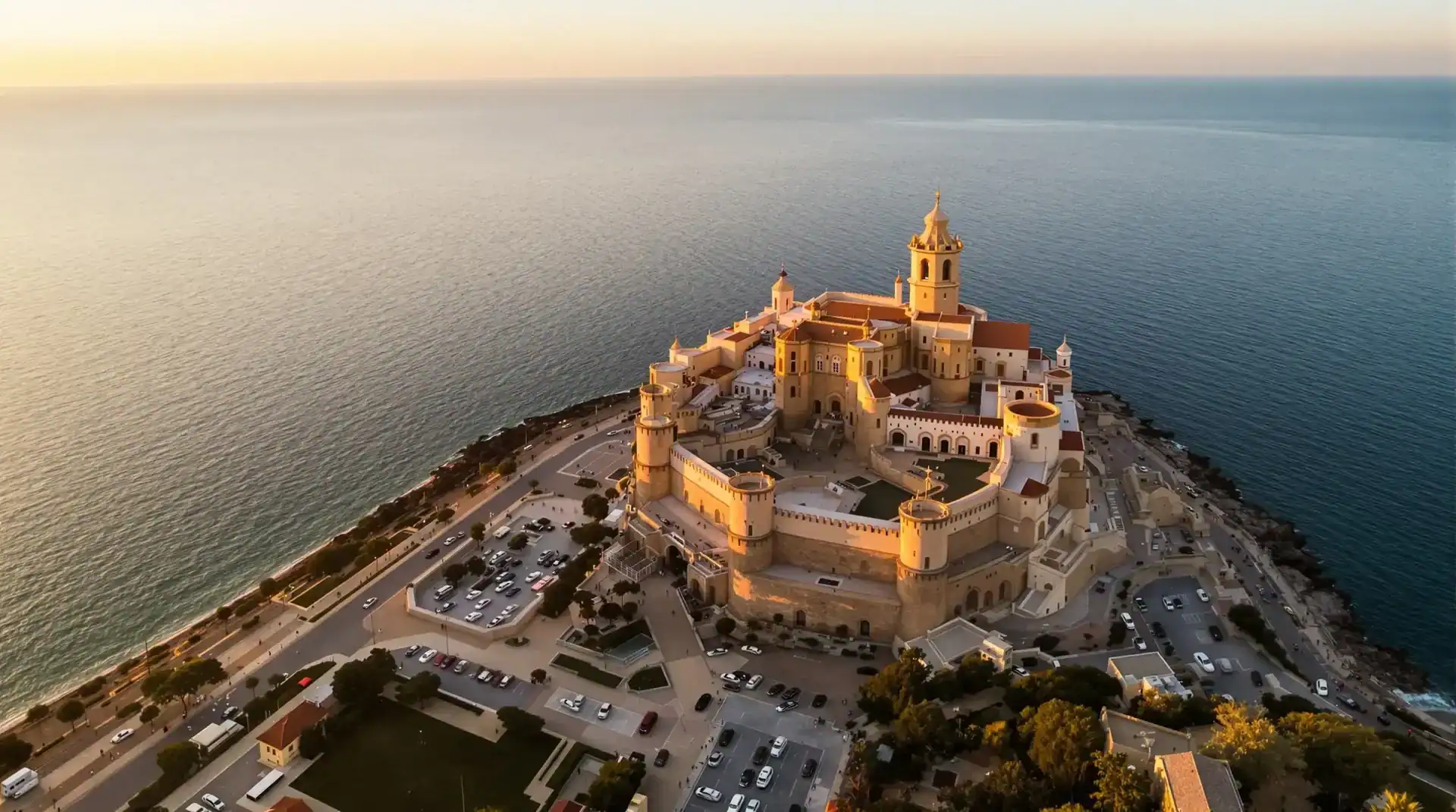 Vídeo aéreo del Castillo de Oropesa en Oropesa del Mar