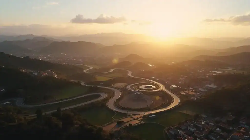 Vídeo aéreo del Circuito del Jarama en San Sebastián de los Reyes con drones