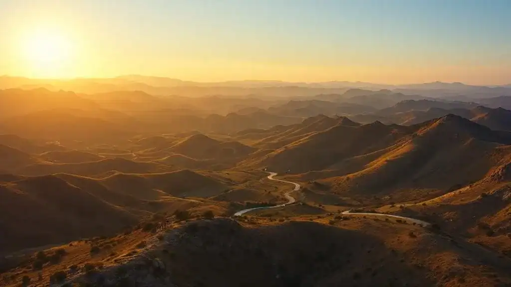 Fotografía aérea de la Sierra de Salinas en Villena para vídeos con drones