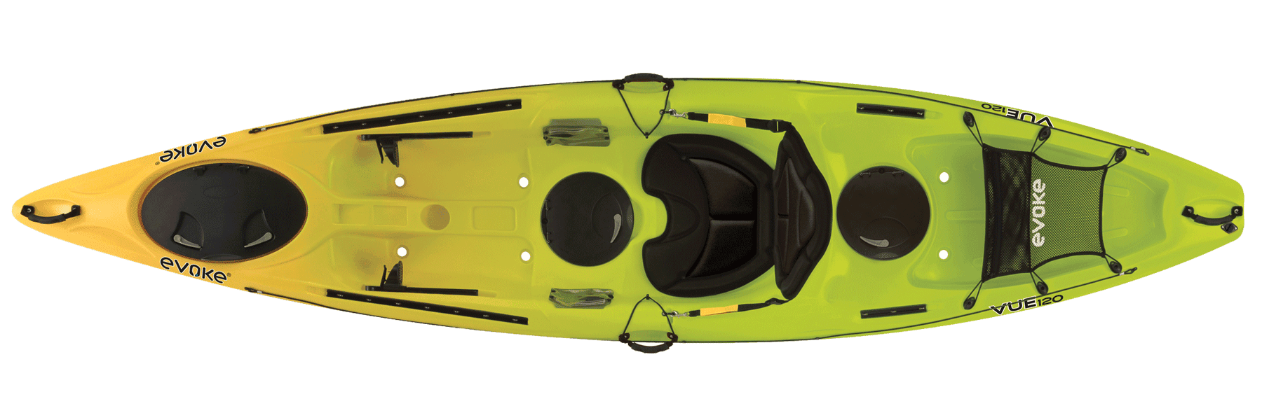 Lemon Lime EVOKE Navato 100 Sit in Recreational Kayak Fishing Kayaks