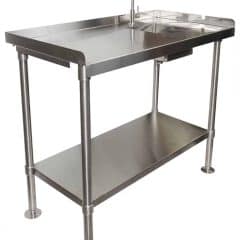 stainless steel fish cleaning table