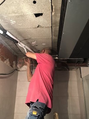 Instalación de aire acondicionado por conductos