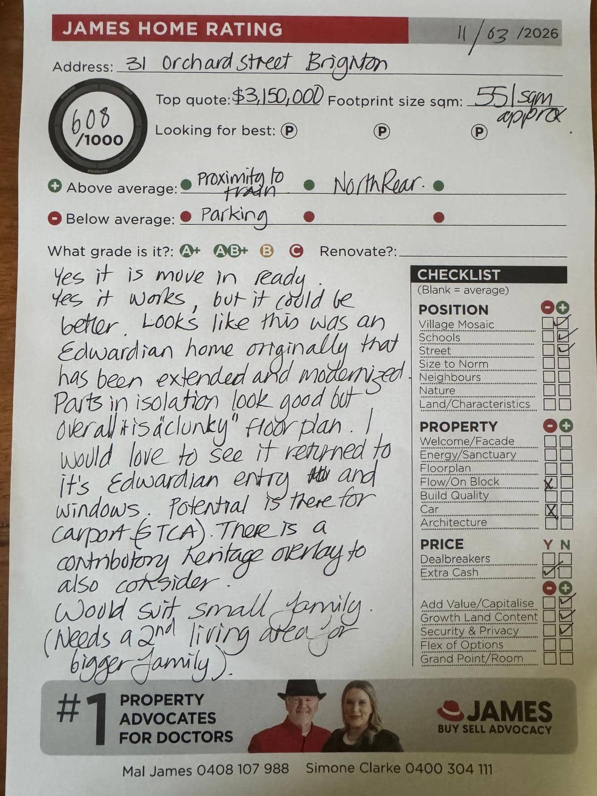 31 Orchard Street Brighton – James Buyer Advocates