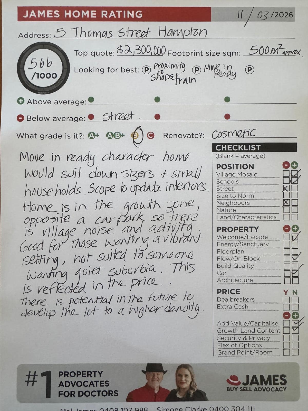 5 Thomas Street Hampton – James Buyer Advocates