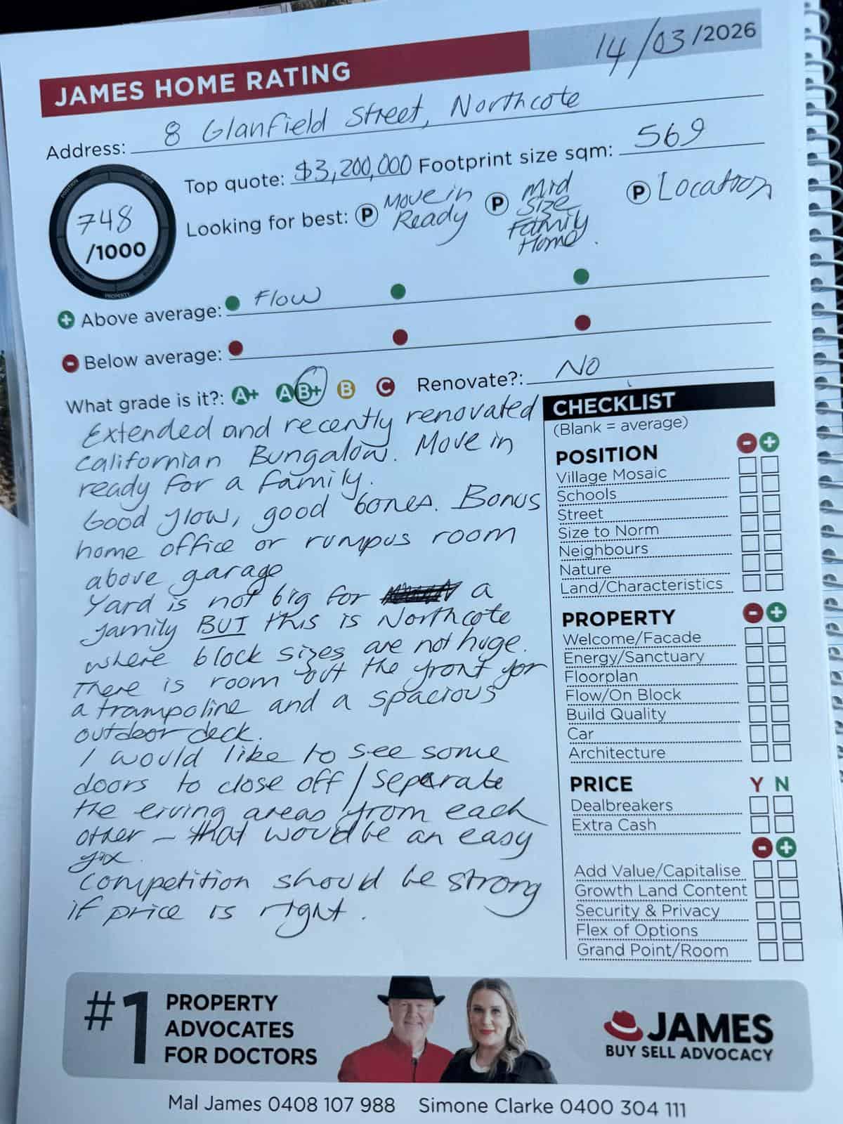 8 Glanfield Street Northcote – James Buyer Advocates