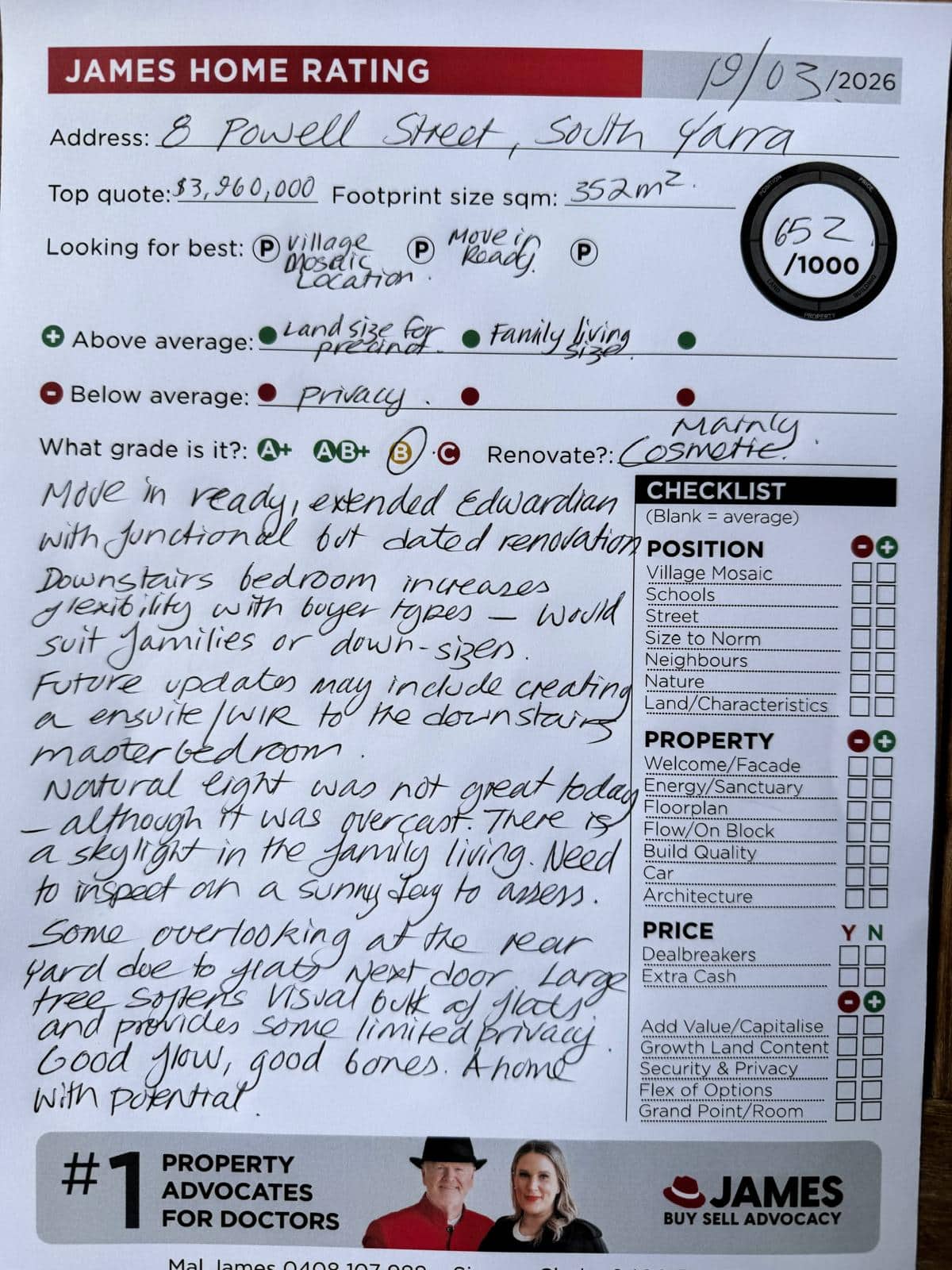 8 Powell Street South Yarra – James Buyer Advocates