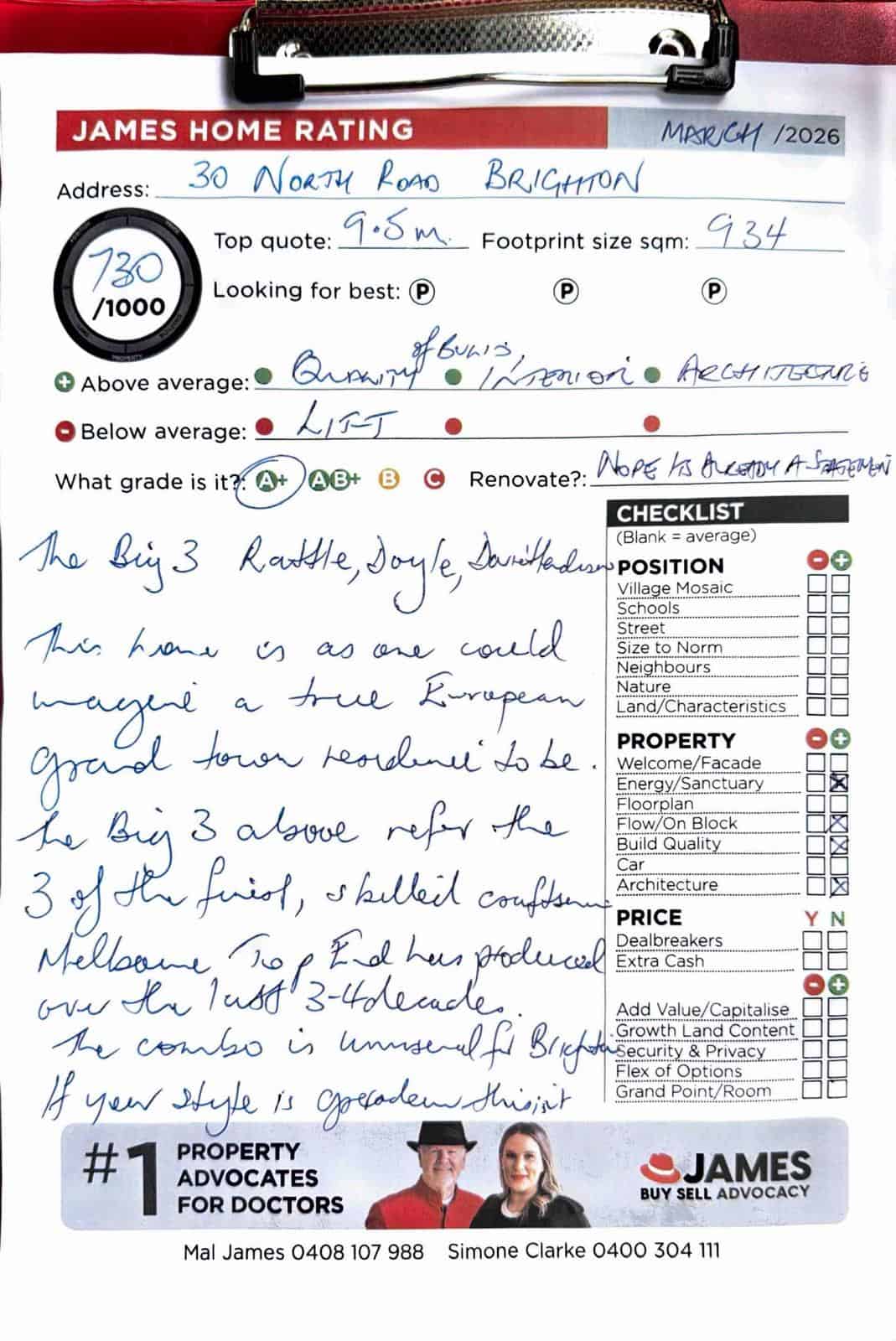 30 North Road Brighton – James Buyer Advocates