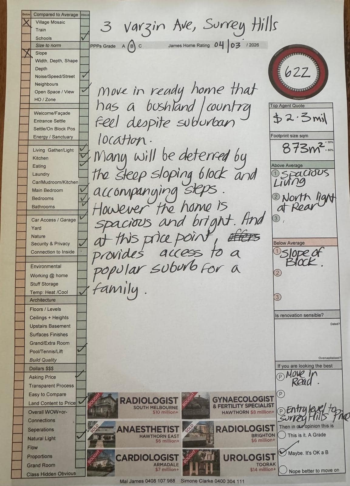 3 Varzin Avenue Surrey Hills – James Buyer Advocates