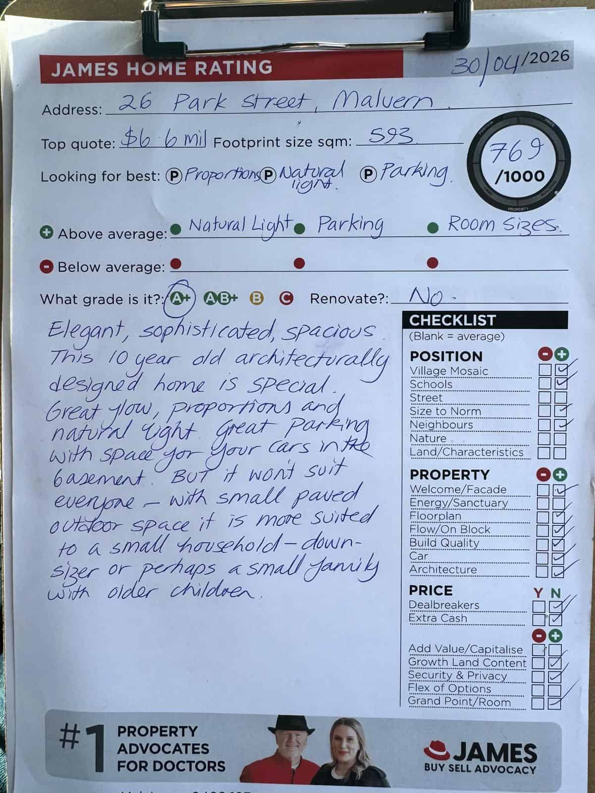 26 Park Street Malvern – James Buyer Advocates