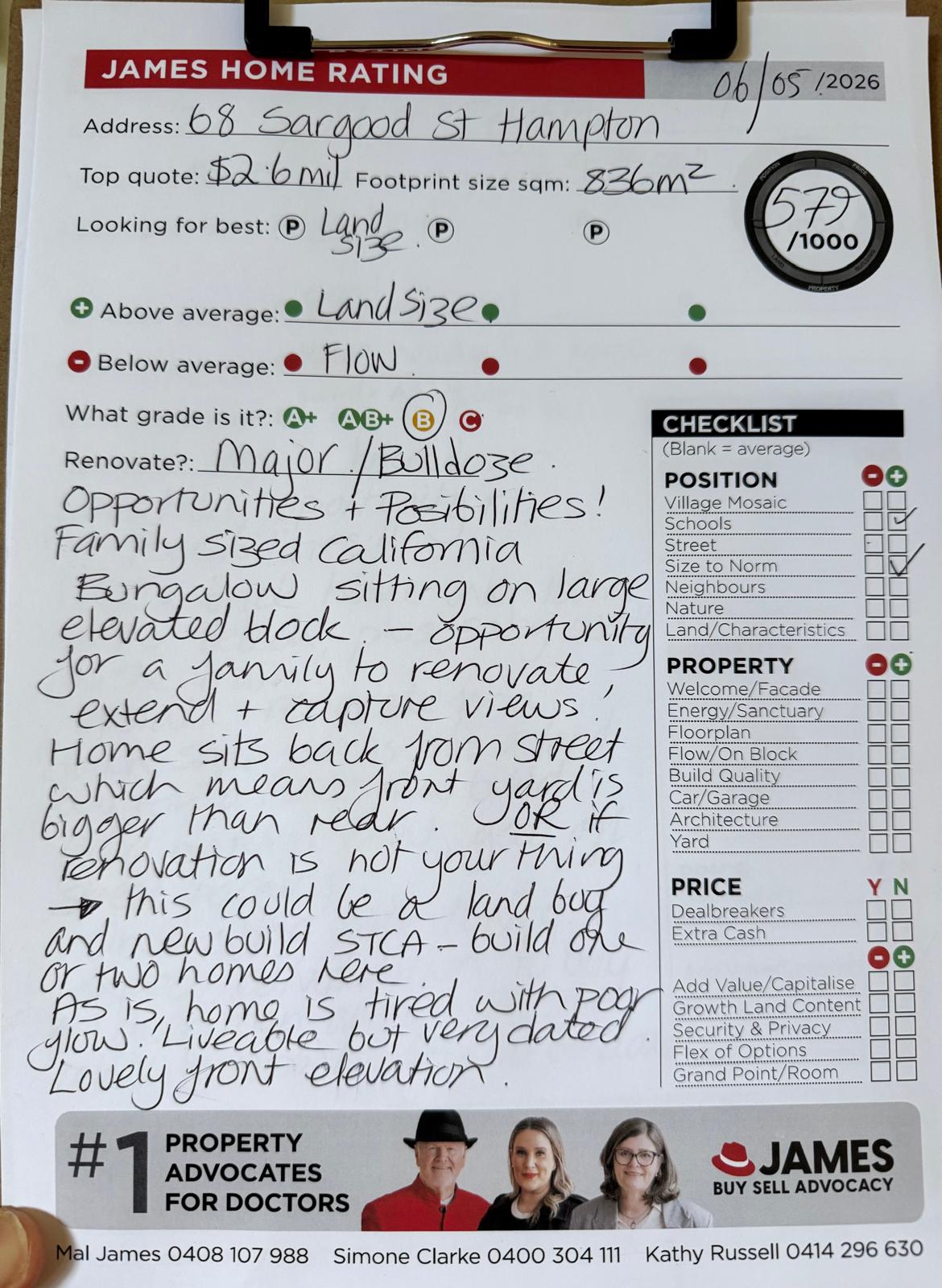 68 Sargood Street Hampton – James Buyer Advocates