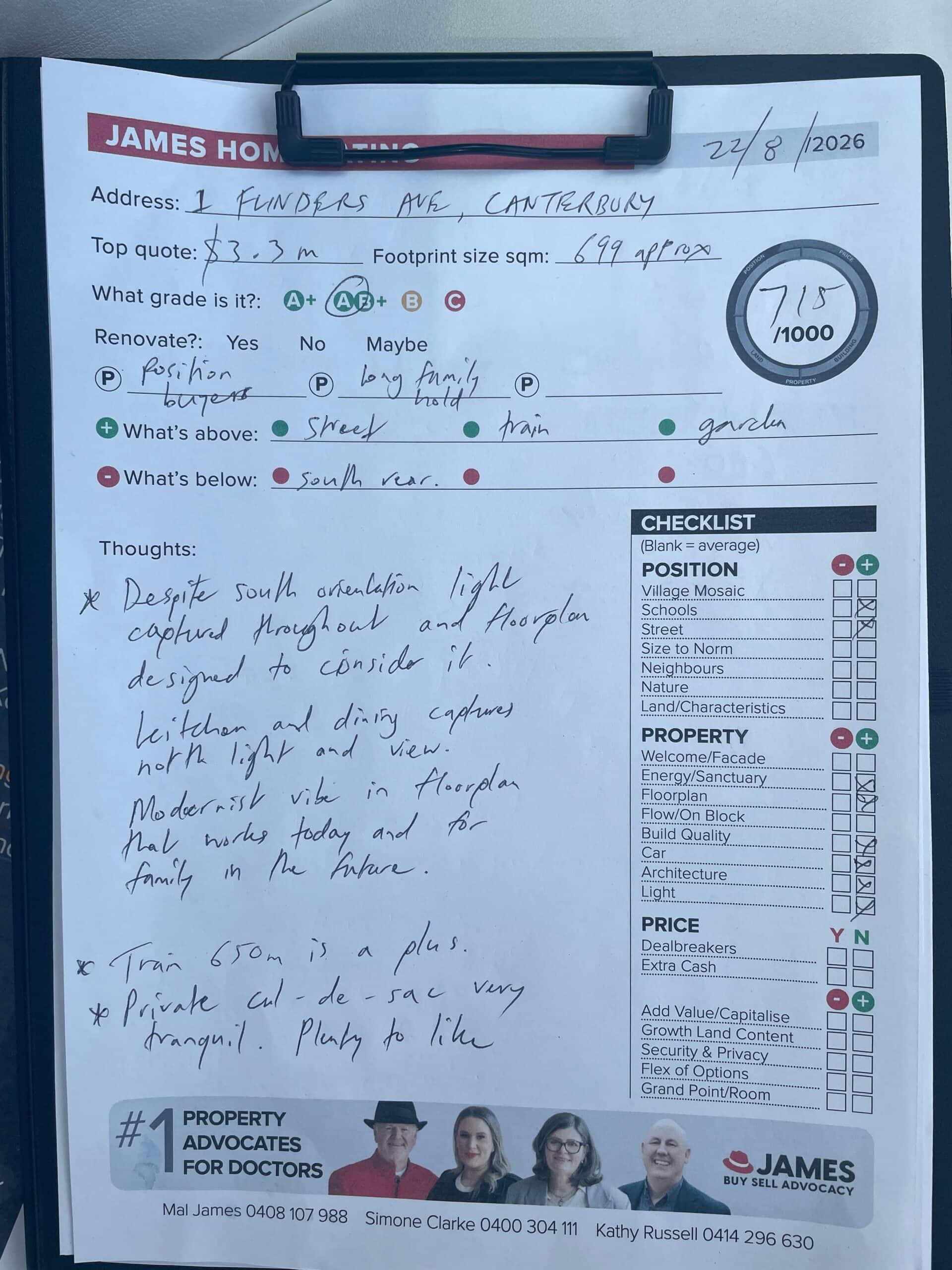 1 Flinders Avenue Canterbury – James Buyer Advocates