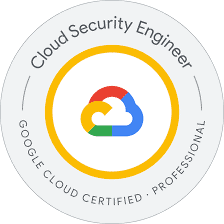 Logo des Zertifikats Google Professional Cloud Security Engineer