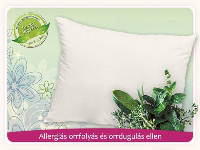 allergiás orrfolyás és orrdugulás elleni párna
