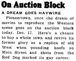 Dec. 17, 1953 - Desert Sentinel article clipping