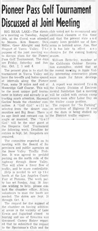 1959 Aug 25 - The San Bernardino County Sun article clipping