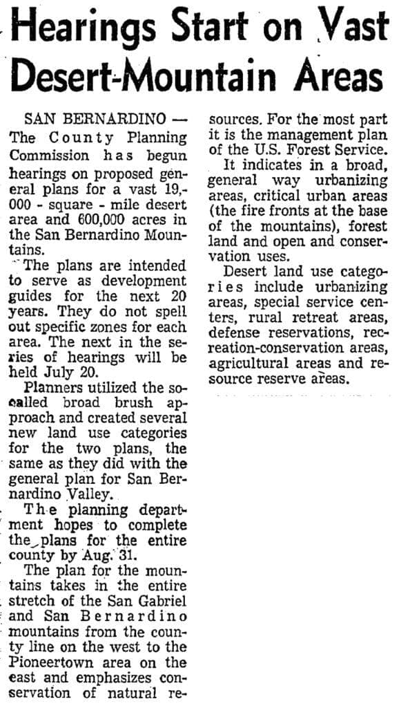 July 8, 1966 - Los Angeles Times article clipping