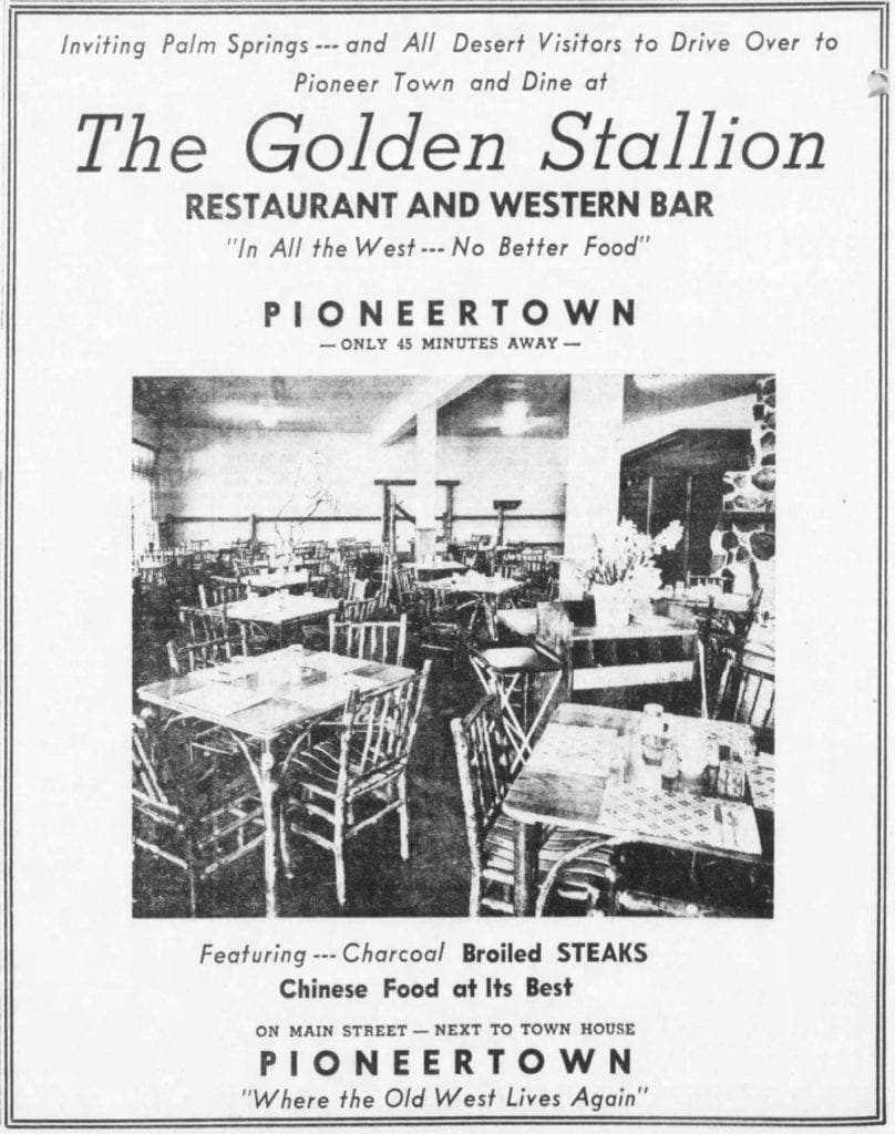 Golden Stallion Advertisement Nov. 12, 1948