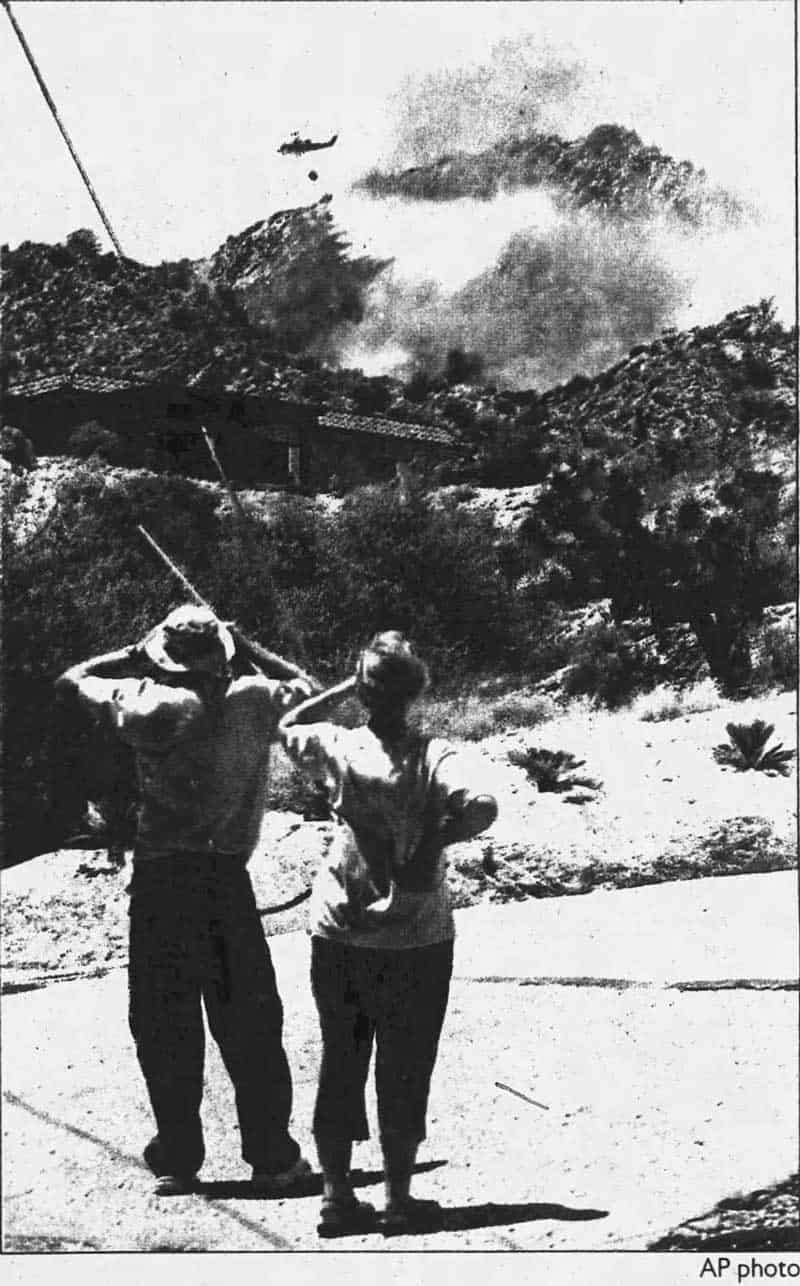 fire fighting in Pioneertown