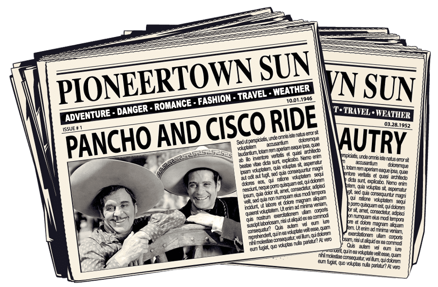 Pioneertown sun newspaper image