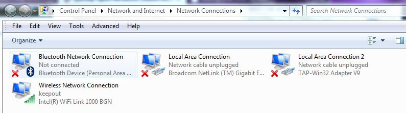 network connections list