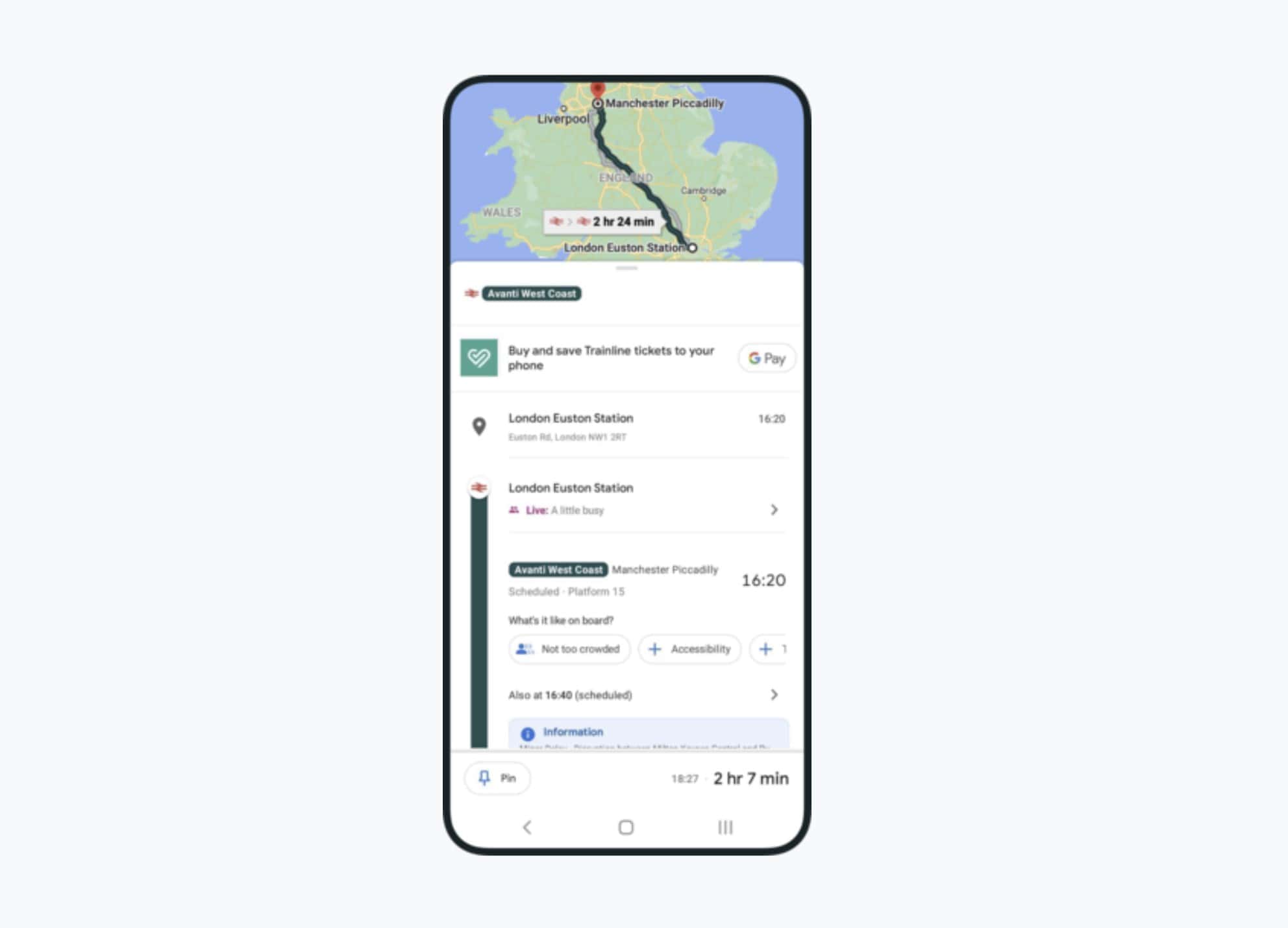 Trainline Integrated Into Google Maps