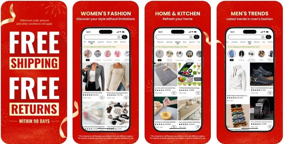 temu app on apple appstore