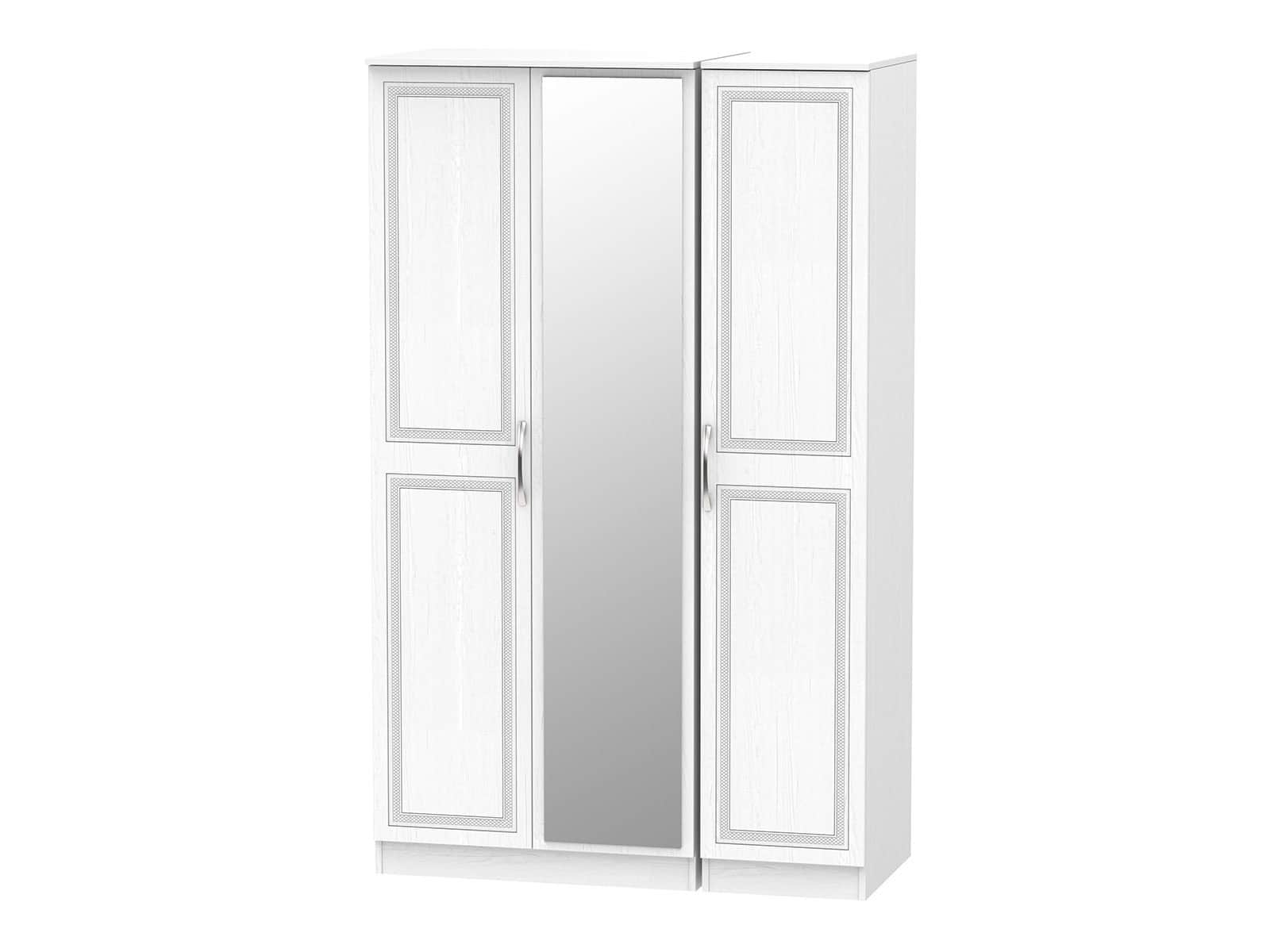 Welcome Furniture Dorset Triple Mirror Wardrobe