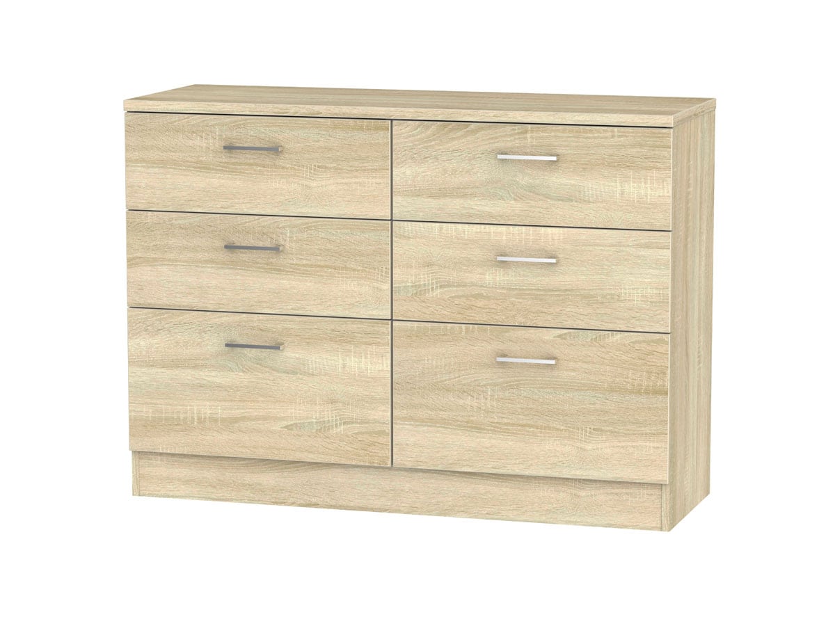 Welcome Furniture Devon 6 Drawer Midi Chest