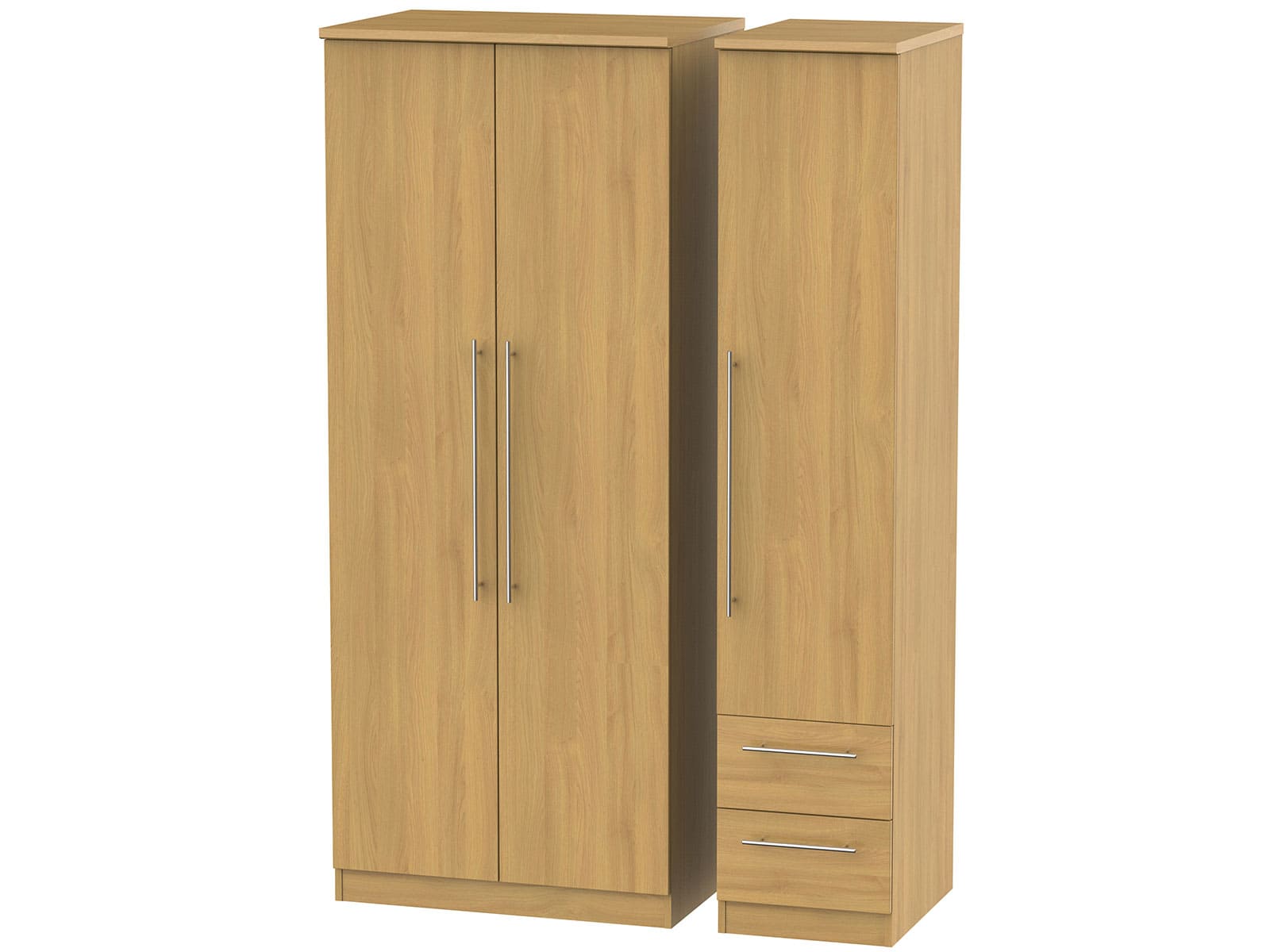 Welcome Furniture Sherwood Triple Plain & Drawer Wardrobe