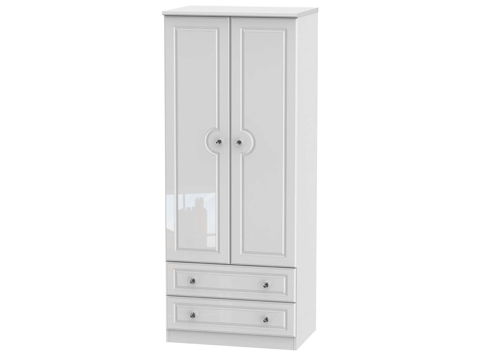Welcome Furniture Balmoral 2ft6 2 Drawer Wardrobe
