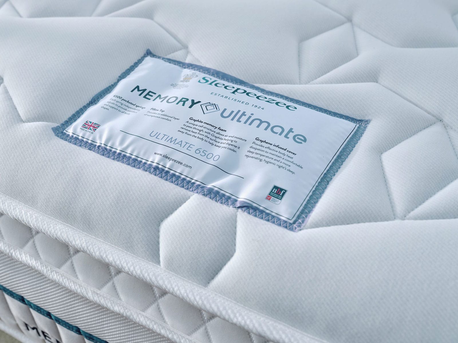 Sleepeezee Memory Ultimate 6500 Divan Set - Image 2