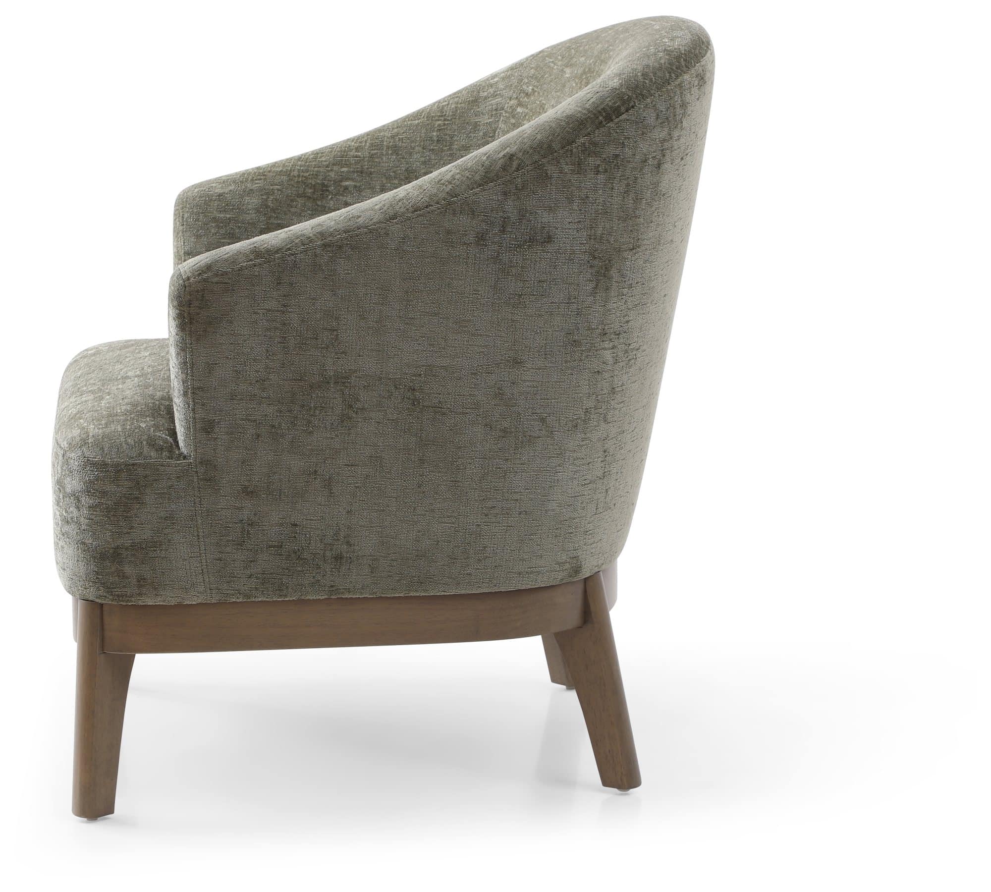 KY460 Ella chair olive woven chenille CutOuts03