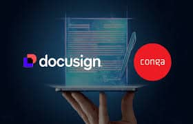 DocuSign and Conga logo