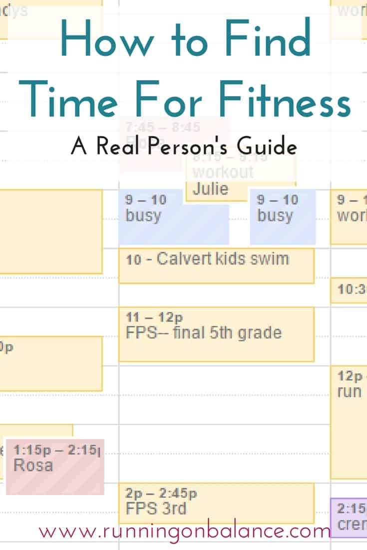 Find Time for Fitness