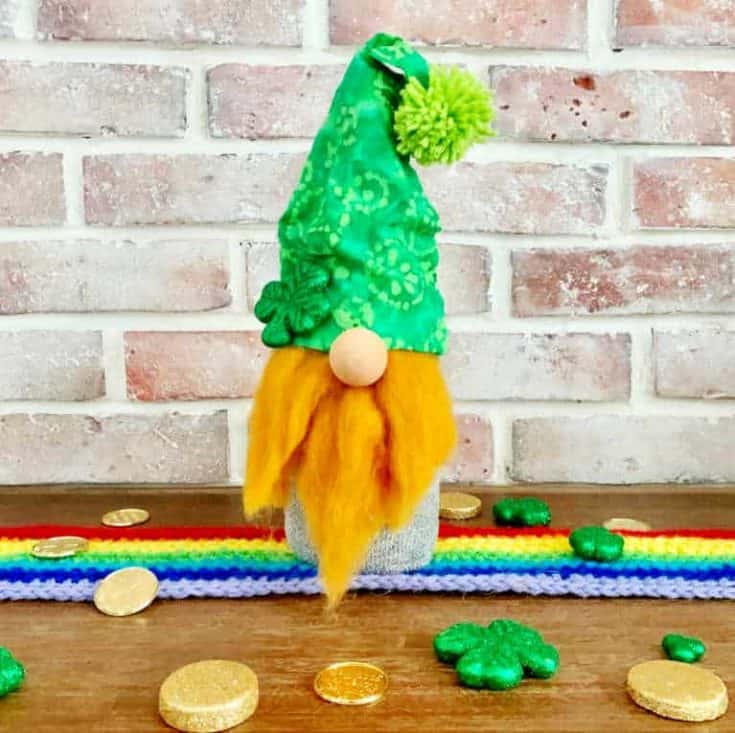 leprechaun gnome completed with gold coins around