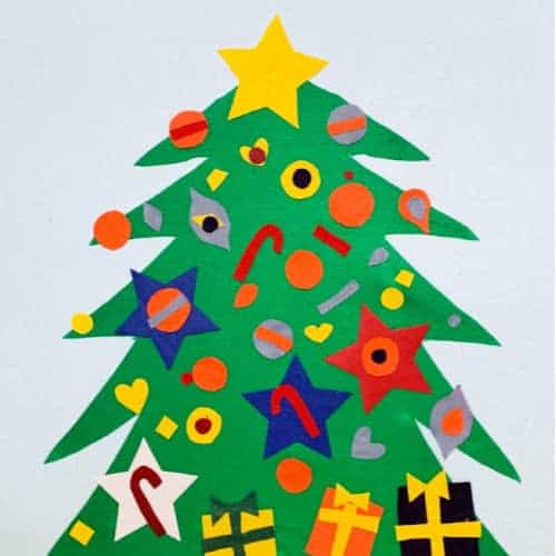felt christmas tree