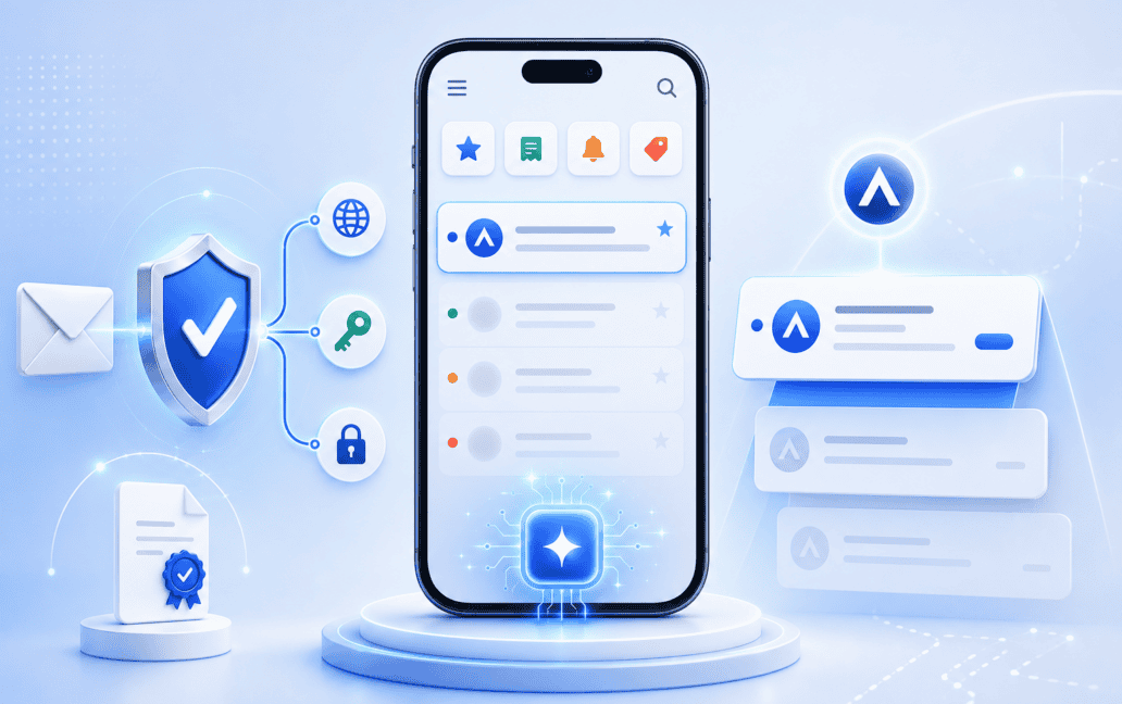 A smartphone displays an app interface depicting email deliverability perfect for June 2026 email news.