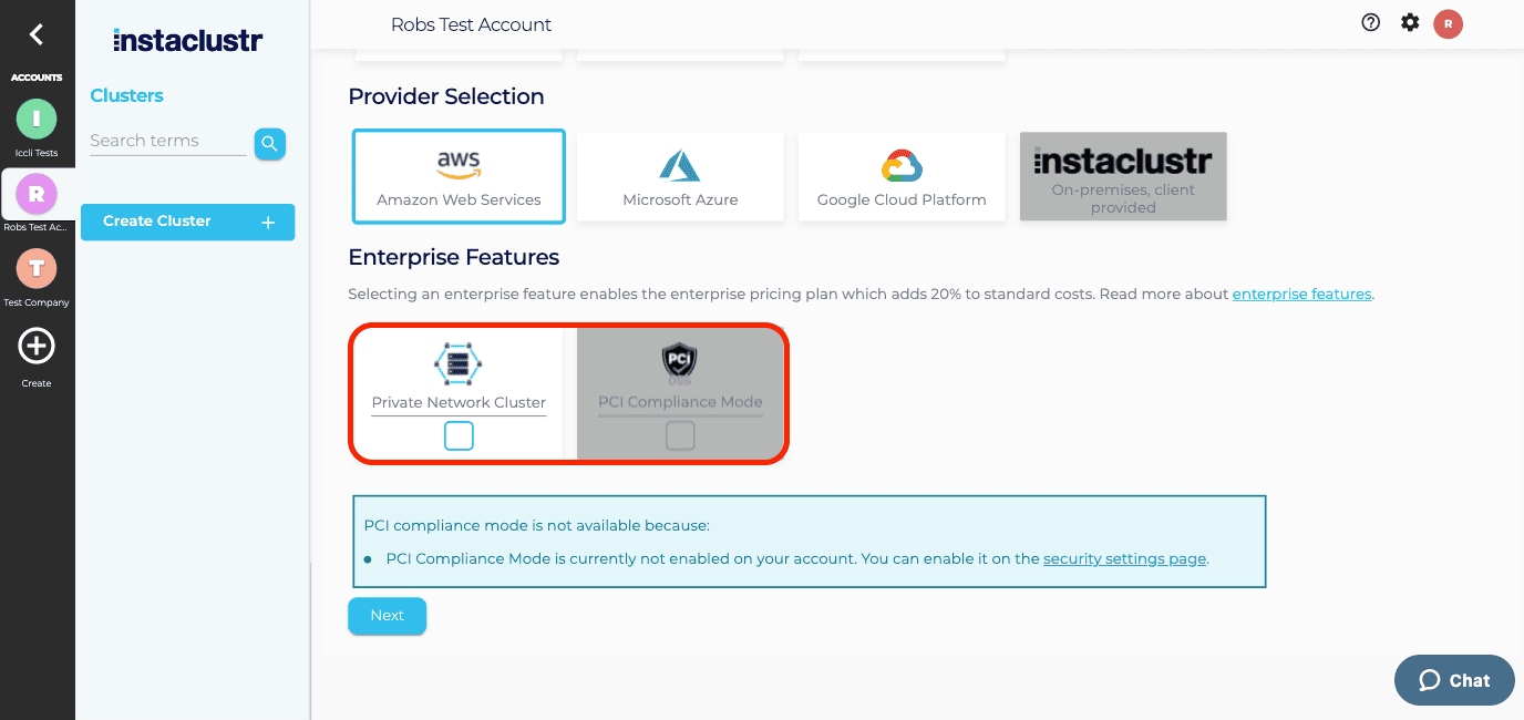 Creating an OpenSearch Cluster - Instaclustr