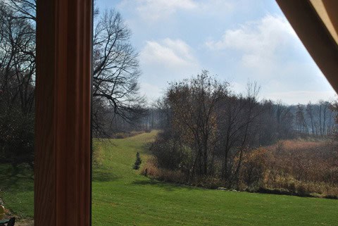 View of green way hiking trail. Only B&B or hotel with beautiful hiking trails.