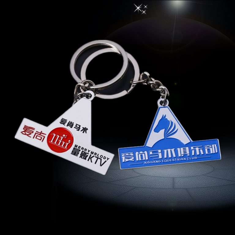 Custom logo keychains- (2)