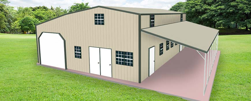 Metal Buildings with Living Quarters2