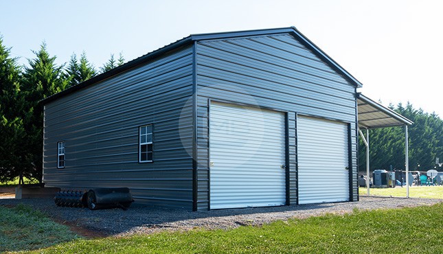 22x31 Double Garage with Lean-to