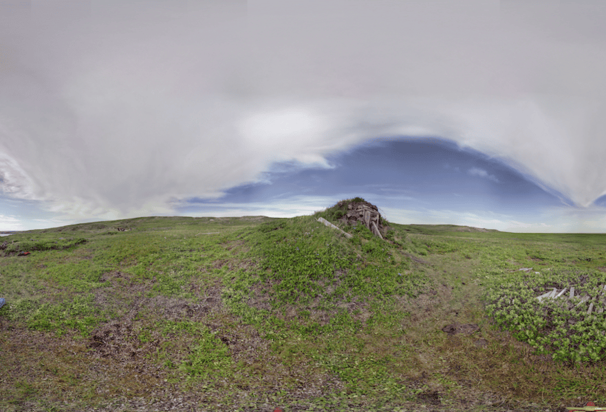 Panosphere image of the ice house during digital documentation. Photo source: Capture2Preserv project.