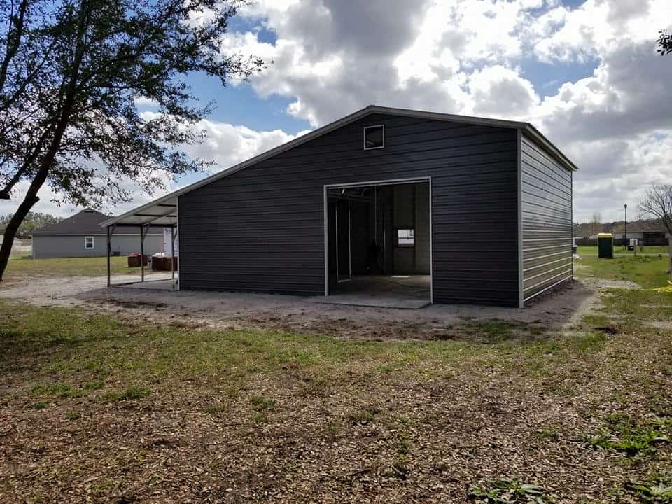 Lean to building plan