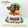 เค้ก 3 มิติ Moana